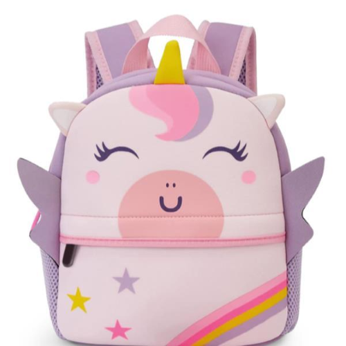 LEBEZ BABY BAG ZAINETTO IN NEOPRENE 26X32X10 CM TASCA FRONTALE SPALLACCI IMBOTTITI REGOLABILI SOGGETTI ASSORTITI